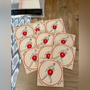 Unique Vintage French Printed Targets